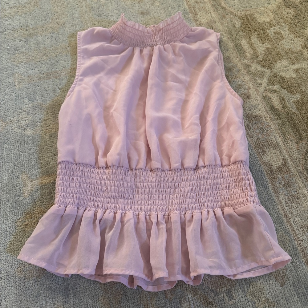 Light pink cropped shirt | size small |